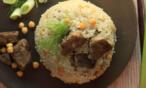 طريقة عمل الأرز بالحمص واللحم المسلوق